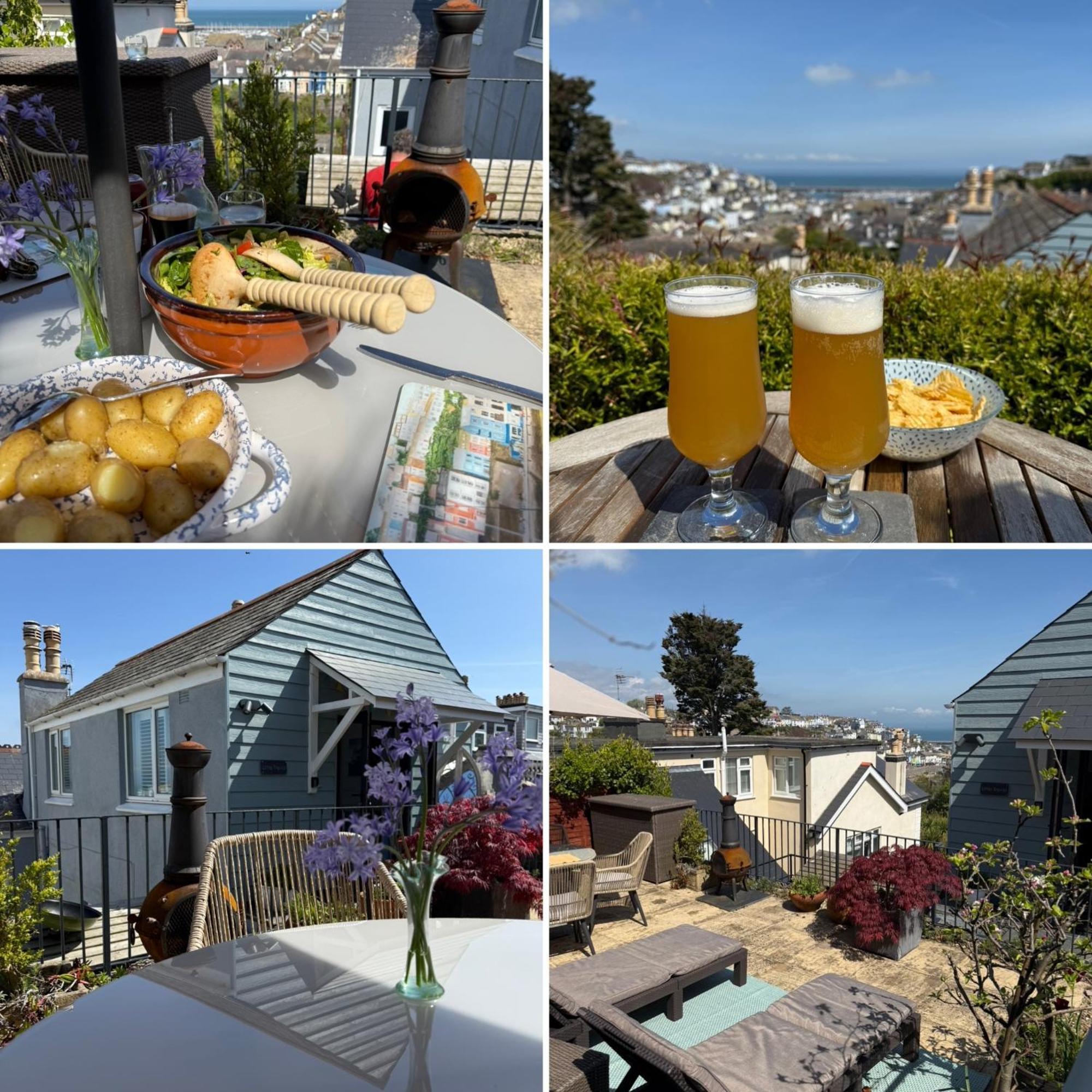 布里克瑟姆Little Trevio - Seaside Haven With Parking And Sea Views公寓 外观 照片